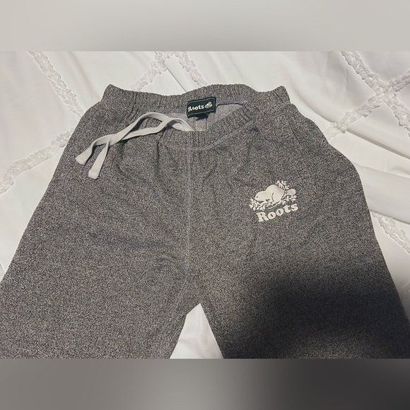 Women’s Roots Organic Original BF Sweatpant Size Small in Salt and Pepper - Picture 3 of 6